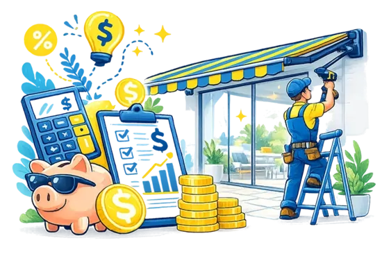 Folding Arm Awnings Costs and Prices