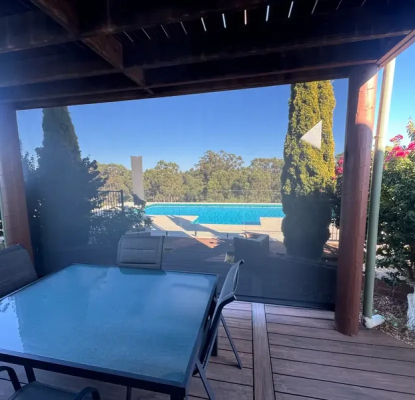 Straight Drop Awning Installed by Outdoor Shades WA